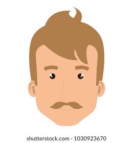 young man head avatar character