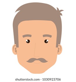 young man head avatar character