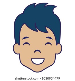 young man head avatar character