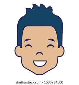 young man head avatar character