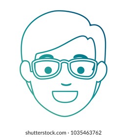 young man head avatar character