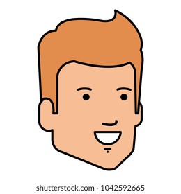 young man head avatar character