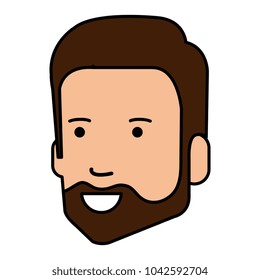 young man head avatar character