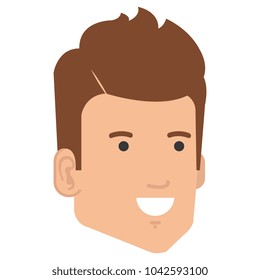young man head avatar character