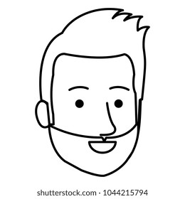 young man head avatar character