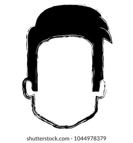 young man head avatar character