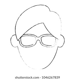 young man head avatar