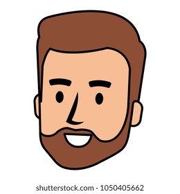 young man head avatar character