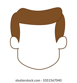 young man head avatar character