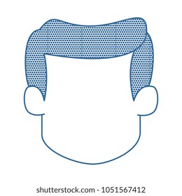 young man head avatar character