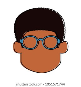 young man head avatar character