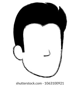 young man head avatar character