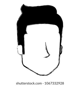 young man head avatar character