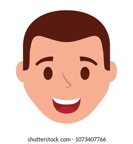 young man head avatar character