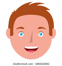 young man head avatar character