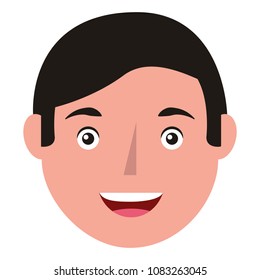 young man head avatar character