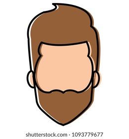 young man head avatar character