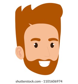 young man head avatar character