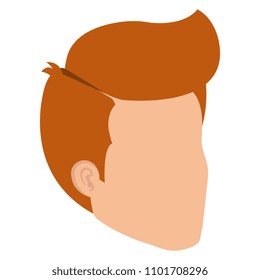 young man head avatar character
