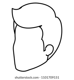 young man head avatar character
