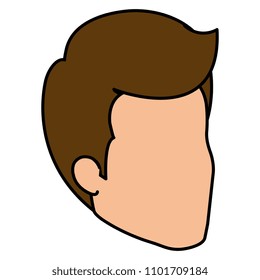 young man head avatar character