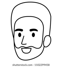 young man head avatar character