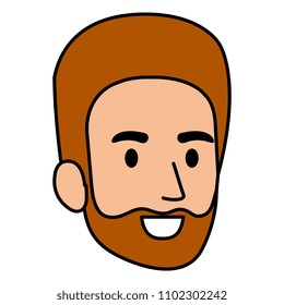 young man head avatar character