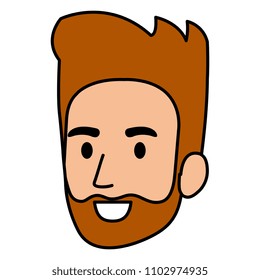 young man head avatar character