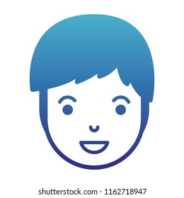 young man head avatar character