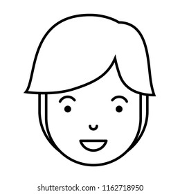 young man head avatar character