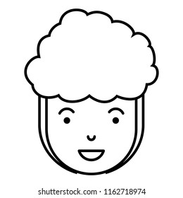 young man head avatar character