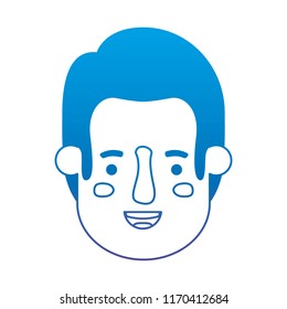 young man head avatar character