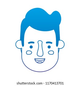young man head avatar character