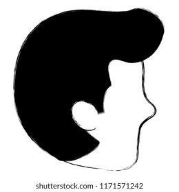 young man head avatar character