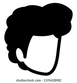 young man head avatar character