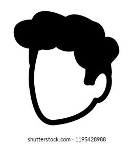 young man head avatar character
