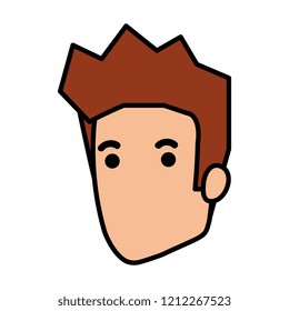 young man head avatar character