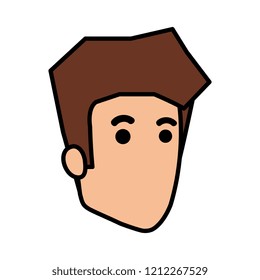 young man head avatar character