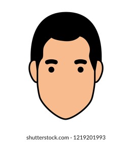 young man head avatar character