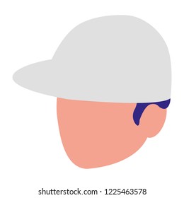 young man head avatar character
