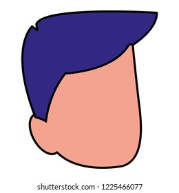 young man head avatar character