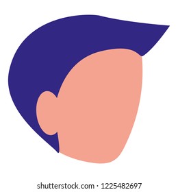 young man head avatar character