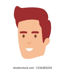 young man head avatar character