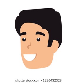 young man head avatar character