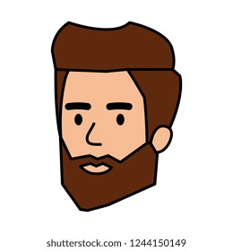 young man head avatar character