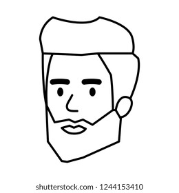 young man head avatar character