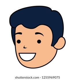young man head avatar character