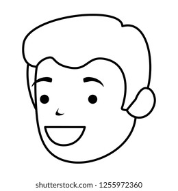 young man head avatar character