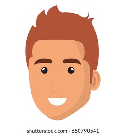 young man head avatar character