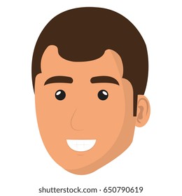young man head avatar character